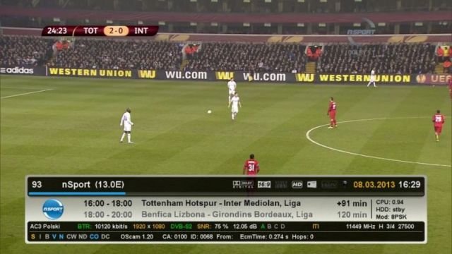 الرسيفر الخارق Estream IPTV لفتح قنوات الشوتايم OSN و BEIN SPORT HD والمشفره كاس العالم مضمون